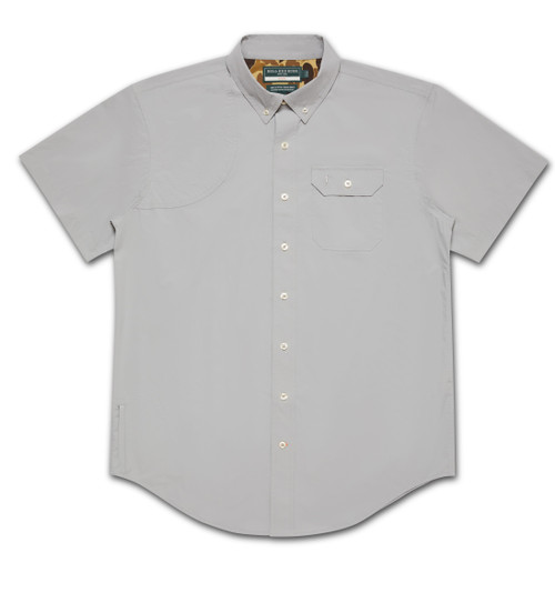 Active+ Short Sleeve Field Shirt in Stone Grey - front