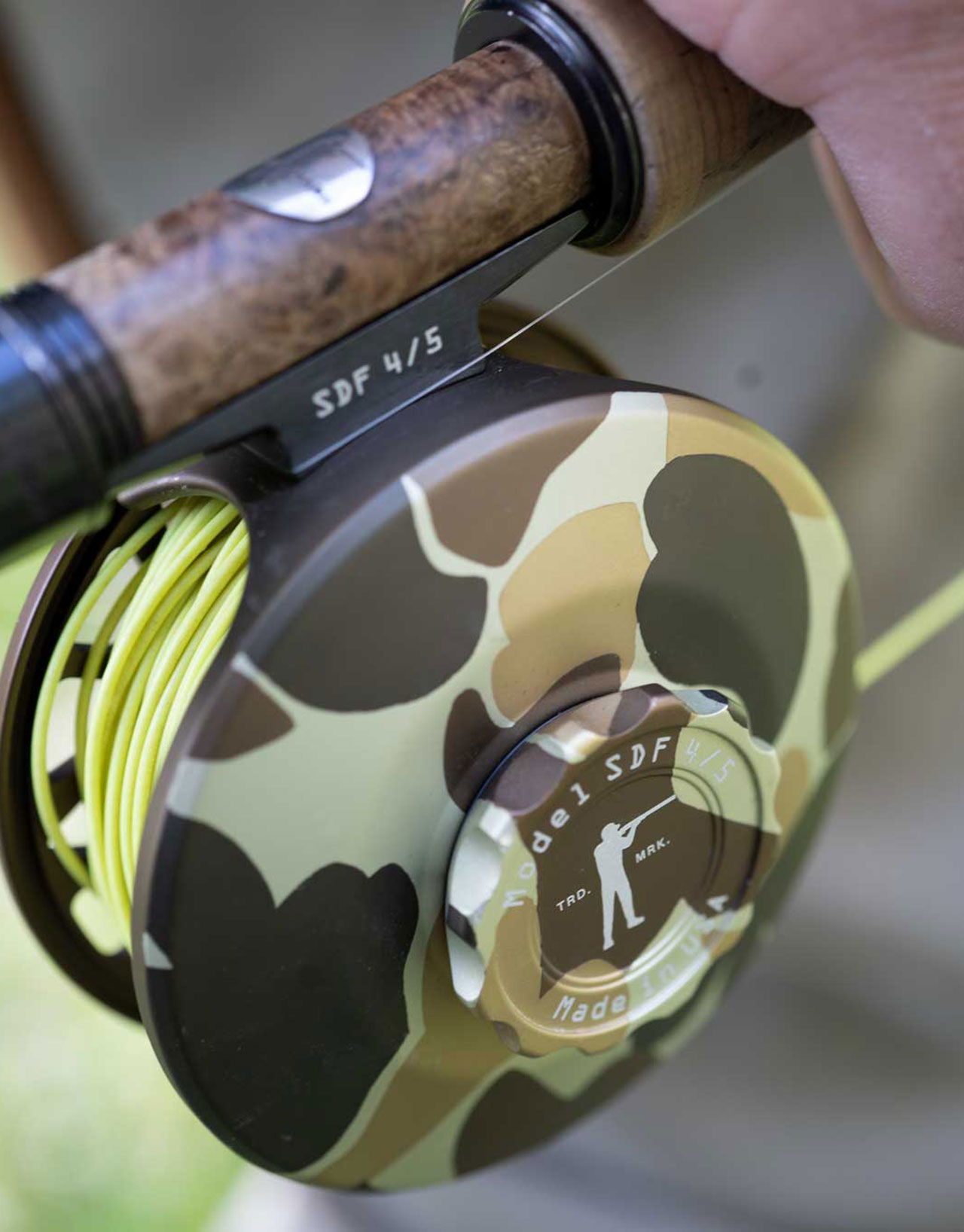 Abel x Ball and Buck Original Camo Reel - Flyfishing Blog