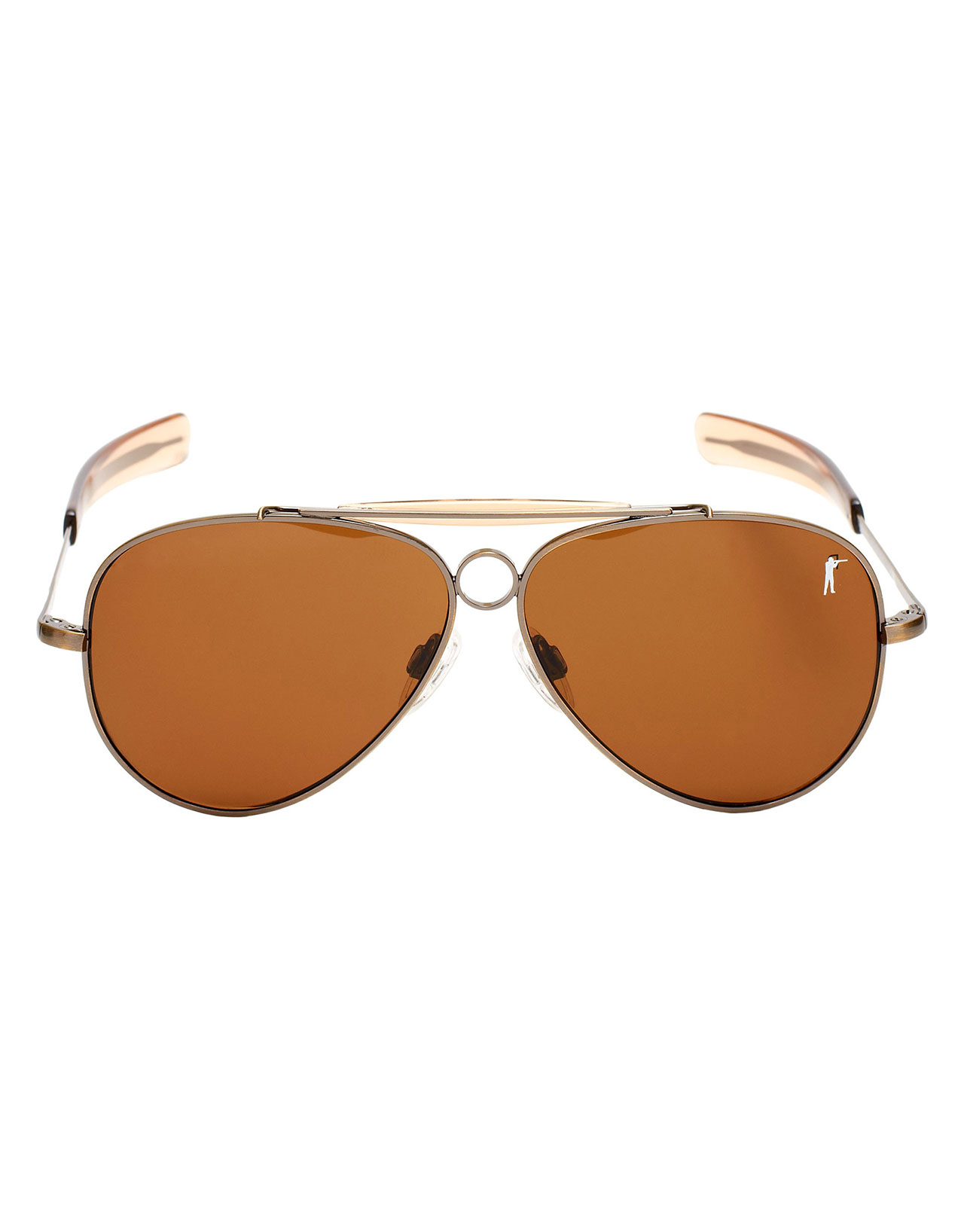 Hunters Sunglasses Antique Brass Tan Polarized