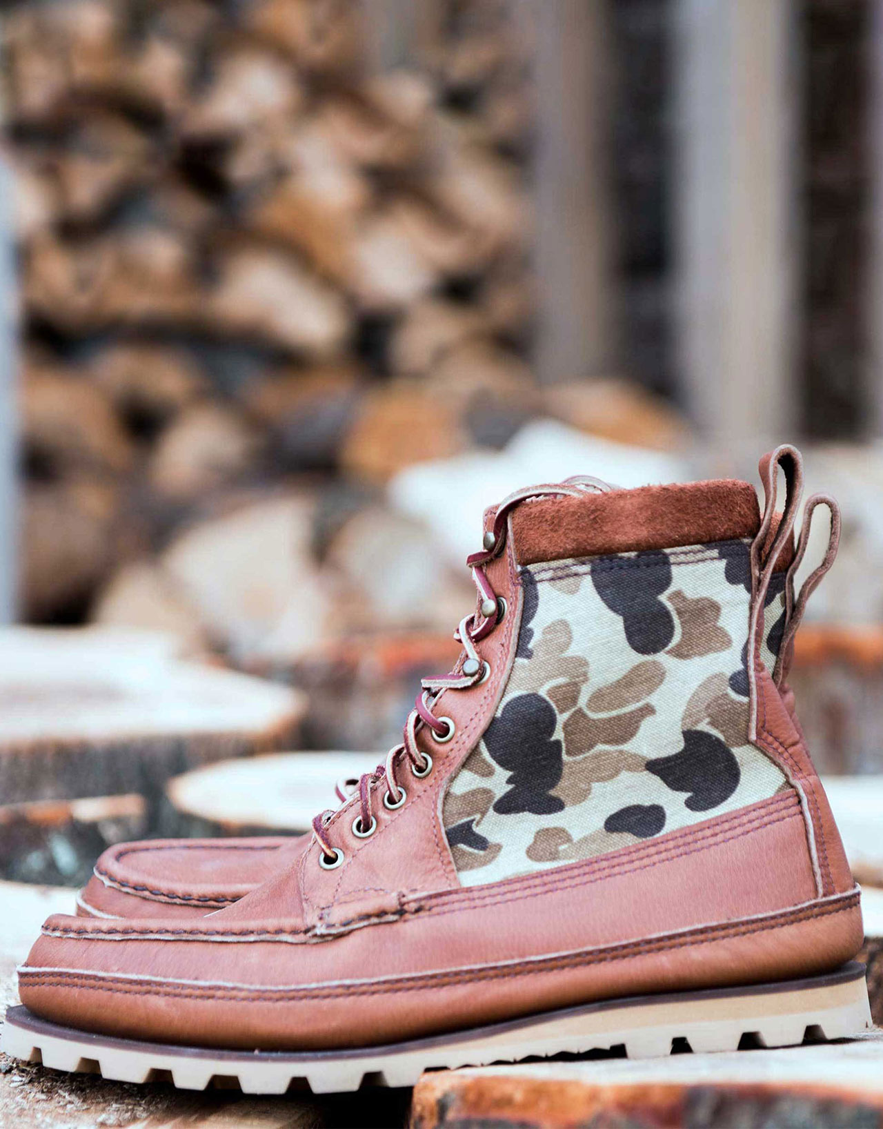 Russell Moccasin X Ball and Buck Signature PH Boot, Original Camo