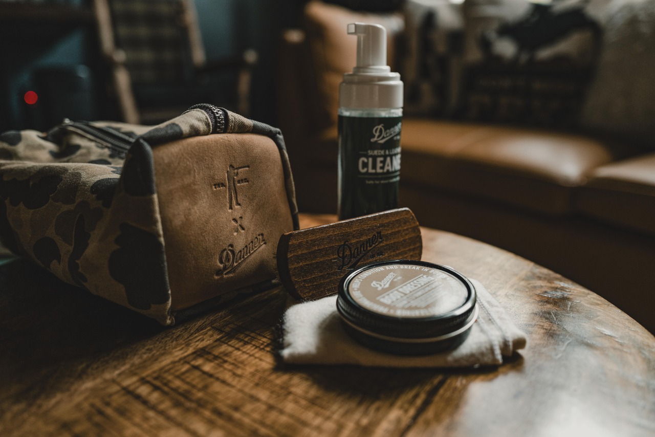 Danner x Ball and Buck Leather Care Dopp Kit in Original Camo