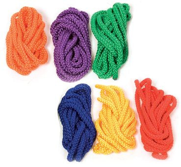 Skittle Ropes Nylon Braided Skipping Ropes | Early Years Resources
