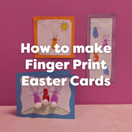 How to make Finger Print Easter Cards