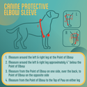 Sizing and Measurement Chart for the Canine Protective Elbow Sleeve