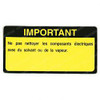 220022794: Aftermarket Yale Decal - Caution (french)