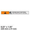 503440500: Aftermarket Yale Forklift Decal - Mast Warning