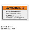 504574279: Aftermarket Yale Forklift Label-Pk Brk Wa