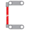 800126906: Aftermarket Totalsource Leadhead - 2/0 Red 10 Ft Offset