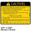 800140158: Aftermarket Totalsource Decal - Caution