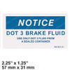 94-301-41: Aftermarket Taylor Dunn Decal Dot 3 Brake Fluid