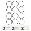 127473: Aftermarket Hyster Forklift Ring Set - .040