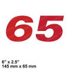 1354343: Aftermarket Hyster Decal - Model 65