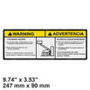 1703941: Aftermarket Gradall Decal Warning Crushing (Dom2)