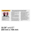 2053653: Aftermarket Hyster Decal: Warning