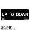 102657: Aftermarket Skyjack Decal - Up/down Pictoral