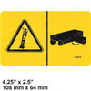 114372: Aftermarket Genie Decal - Tip Over Hazard