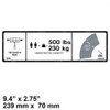 1701645: Aftermarket Gradall Decal - 500 Lbs. Max Cap