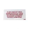 2588950: Aftermarket Mec (Mayville Eng) Decal - Pothole Obstruction 2588950: Aftermarket Mec (Mayville Eng) Decal - Pothole Obstruction
