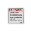 27872: Aftermarket Genie Decal - Tip Over Hazard