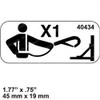 40434: Aftermarket Genie Decal - Lanyard Anchorage Point