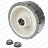 504351-000-GREY: Upright MOULD ON WHEEL - 305X100 IDLER