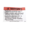 90730: Aftermarket MEC (Mayville Eng) Decal - Lock Warning