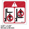 0356154: Aftermarket Hyster Decal - Do Not Stand
