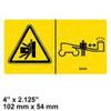 82548GT: Aftermarket Genie Decal - Crush Hazard