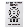 82570: Aftermarket Genie Decal - Floor Load 15XX