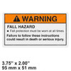 1704366: Aftermarket JLG Decal Warning Fall Protection