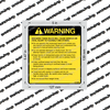 3131415: Hyster Forklift DECAL - WARNING