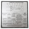 385628: Aftermarket Hyster Forklift Plate-Lube Data