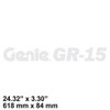 97811: Aftermarket Genie Decal Cosmetic Genie GR-15