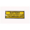 005221-000: Aftermarket Upright Decal - Battery Maintain