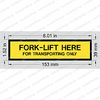 014222-003-99: Upright DECAL - FORK LIFT HERE