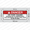 062562-001: Upright DECAL - DANGER