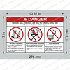 066550-000: Upright DECAL - DANGER