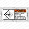 066553-003: Upright DECAL - KEEP CLEAR