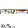1001122508: Aftermarket Gradall Decal - Warning Dual Cap