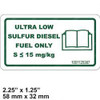 1001125387: Aftermarket Gradall Decal-ultra Low Sulfur Diesel