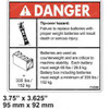 114360: Aftermarket Genie Decal - Danger Tip Over Battery