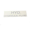 1700419: Aftermarket Gradall Decal Hyd. Fluid Brown