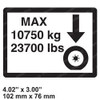 1703483: Aftermarket Gradall Decal - Max Tire Load