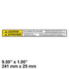 1704000: Aftermarket Gradall Decal - Caution No Hands