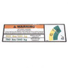 1704996: Aftermarket Jlg Decal - 750#/500# Capacity(Dom) 1704996: Aftermarket Jlg Decal - 750#/500# Capacity(Dom)