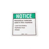 29803: Aftermarket Genie Decal Notice Hazard.matls.dc