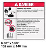 31788: Aftermarket Genie Decal - Danger Battery Safety