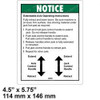 32996: Aftermarket Genie Decal - Notice Exit Axle