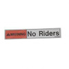 33468: Aftermarket Genie Decal - No Riders