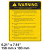 3377020: Aftermarket Taylor Decal - Operator Warning